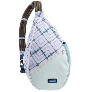 NWT KAVU paxton pack in ocean dye Rope Sling Bag - Mint Green and White
